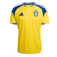Stroje piłkarskie Szwecja Koszulka Podstawowej MŚ 2026 Krótki Rękaw